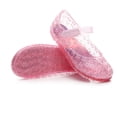 thumbnail image 6 of Xfvqtps Girls Jelly Shoes Transparent Crystal Sandals Close Toe Hollow out Hook and Loop Strap Beach Summer Princess Comfortable Footwear, 6 of 9