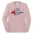 thumbnail image 2 of Wild Bobby, Classic Ford Mustang Car Logo, Cars and Trucks, Mens Long Sleeve Shirt, Light Pink, Large, 2 of 3