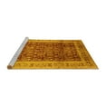 thumbnail image 2 of Ahgly Company Machine Washable Indoor Rectangle Oriental Yellow Traditional Area Rugs, 7' x 10', 2 of 4