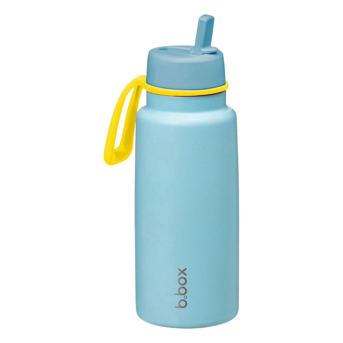b.box - 34oz Insulated Flip Top Drink Tumbler with Straw Large and Durable Water Bottle for Teens & Adults Travel Water Bottle Triple Layer Insulation BPA Free 34oz