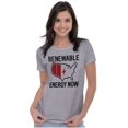 thumbnail image 4 of USA Renewable Energy Climate Change Womens Fitted Plus Size Graphic Tee Brisco Brands 2X, 4 of 5