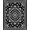 Black, Pattern 5, variant on ODIKA 4'x6' Machine Washable Non-Slip Area Rug, Midnight Medallion with Ornate Flourish Motifs High Traffic Rug, Black, 371981