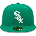 thumbnail image 2 of Men's New Era Kelly Green Chicago White Sox White Logo 59FIFTY Fitted Hat, 2 of 5