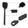 thumbnail image 3 of Unique Bargains 1 Pc Double Side Long Handle Bath Brush Back Scrubber for Bath 14.37" Length Black, 3 of 6