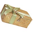 thumbnail image 3 of Cesta tejida estilo pastoral, cesta de almacenamiento, caja tejida a mano, cesta para envolver regalos de fiesta, 3 of 7