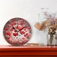 thumbnail image 2 of 10 Inch Valentine's Day Heart Wall Clock, Silent Non Ticking Battery Operated Round Clock for Kitchen Office School Home Decorative, 2 of 7