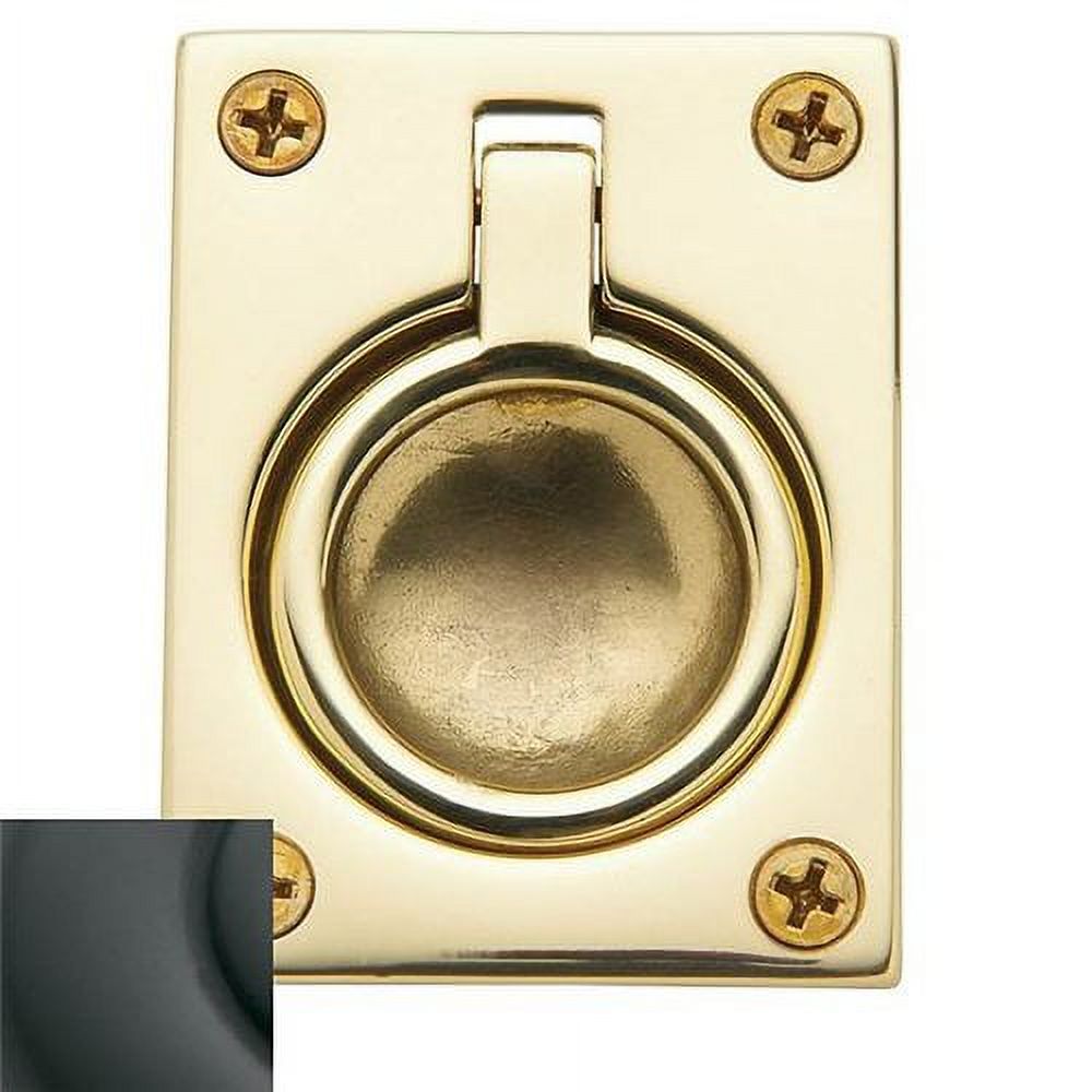 Baldwin 0394031 1.875 x 2.5 in. Flush Ring Pull&#44; Non-Lacquered Brass - image 3 of 7