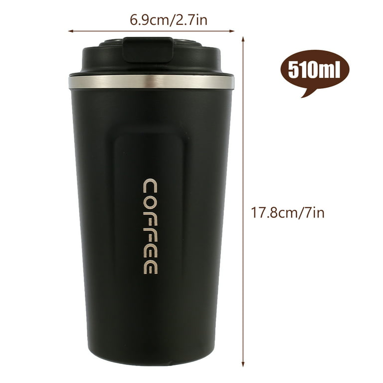  Big seller Stainless Steel Double Wall Reusable Eco-friendly  Travel Thermos Coffee Cup Premium Vacuum Insulated Splash Proof Tumbler  with Lid for Hot & Cold Drinks (510ml blue): Home & Kitchen