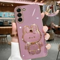 thumbnail image 3 of Mirror Plating Phone Holder Case For Samsung Galaxy S23 S20 S22 S21 S10 S9 S8 Note 10 20 8 9 Plus Ultra 5G S20 Fe Stand Cover, 3 of 5