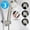 Brushed Nickel, variant on 3-Mode High Pressure Handheld Showerhead with on/off Switch in Chrome