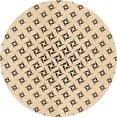 thumbnail image 1 of Ahgly Company Machine Washable Indoor Round Transitional Copper Brown Area Rugs, 7' Round, 1 of 7
