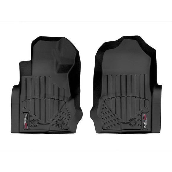 Fits 2021-2024 Ford Bronco Weathertech Floor Liner 4417021V FloorLiner; Molded Fit; Black; Thermoplastic Polyolefin TPO Vacuum Formed Material; 2 Piece