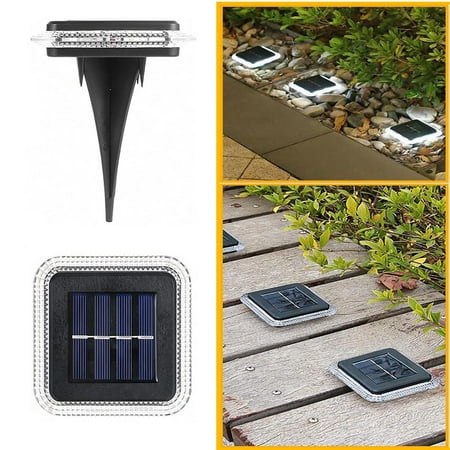 

QISIWOLE 2PCS Solar Lights Outdoor LED Plug-in Lights Underground Lights Garden Lights For Yard Garden Porch Patio IP67 Waterproof Deals