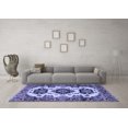 thumbnail image 3 of Ahgly Company Indoor Round Geometric Blue Traditional Area Rugs, 8' Round, 3 of 4