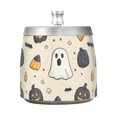thumbnail image 7 of Yayeee Ashtray with Lid for Cigarette Smokeless Stainless Steel Home Ash Holder, Halloween Black Pumpkins, 7 of 7