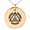 Rose, variant on Stainless Steel Alchemy Magic Rune Engraved Small Medallion Circle Charm Pendant Necklace