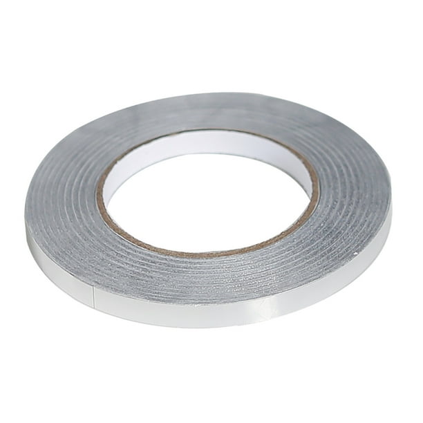 Cinta para azulejos autoadhesiva impermeable para Hotel, sala de estar, cocina, pared, suelo, línea de costura, sellador, accesorios de tira de Decoración del hogar Plata, pegamento fuerte 1 cm Inteprter HA064303-08