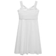 thumbnail image 4 of Manyakai Kids Flower Girl Wedding Dresses Sleveless Pageant Party Gowns A-Line Swing Summer Dress Ivory 12, 4 of 5
