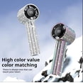 thumbnail image 4 of Diamond Portable Fan - Bling Mini Handheld Fan, Digital Display & USB Rechargeable, for Office Outdoor Travel, 4 of 7