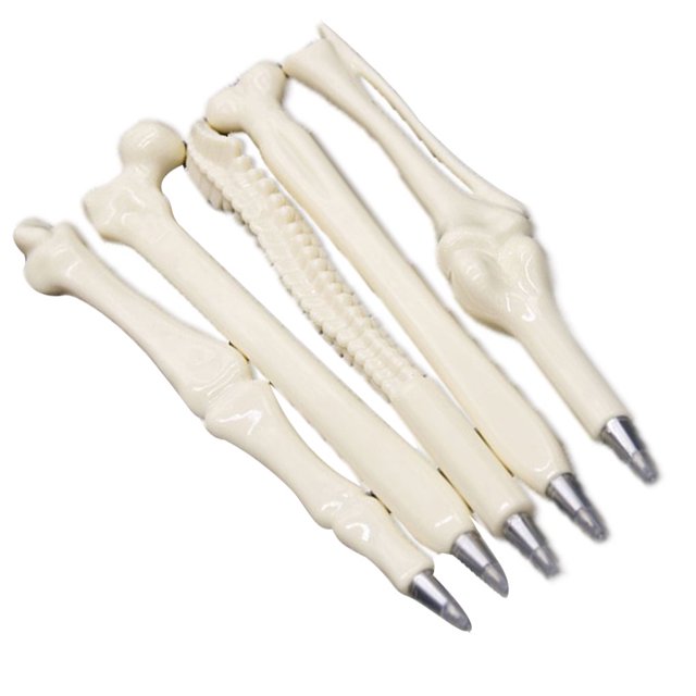 Methold ZHUTING, 5 uds., bolígrafos con forma de hueso, bolígrafo para enfermera, Doctor, estudiante, papelería, regalo Suministros de escritura y corrección