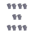thumbnail image 1 of Jumpingount 1 par de guantes sin dedos tejido artesanal guante de medio dedo mujeres hombres cómodo tejido calentador de manos para exteriores Type2 NO2, 1 of 6