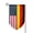 Fillet, variant on Garden Flag German America Flag Double Sided Small Yard Holiday Garden Flag for Outside Decor 12.5x18 Inch Square