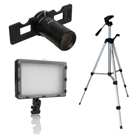 Opteka Slide Copier Studio Lighting Kit for EOS-M Mirrorless Digital Cameras