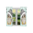 thumbnail image 2 of MKHERT Sleeping Cute Owl Window Curtain Kitchen Curtains Window Treatments 26x39 inch,Set of 2, 2 of 3