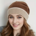 thumbnail image 3 of Fall & Winter Chic: Color-Block Knit Ear Warmer Beanie for Women - Cozy Turban-Style Pull-On Hat, 3 of 5