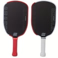 thumbnail image 2 of ENFOURCLASS Tiger Agassi Pro Carbon Fiber Pickleball Paddle (16mm T700 Thermoformed) - Elongated Design, Spin/Power/Control, Carbon Surface, White/Red/Black - Gift for Men & Women, Holiday Gifts, 2 of 16