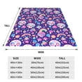 thumbnail image 3 of Sikiie Skull mushroom rainbow Ultra-Soft Micro flannel Blanket Luxury All Seasons Warm Blanket for Bedding Sofa and Travel (4 sizes)-50"x40", 3 of 7