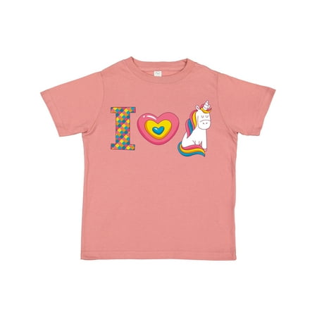 

Inktastic I Love Unicorns Gift Toddler Toddler Girl T-Shirt