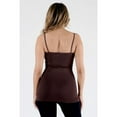 thumbnail image 5 of Women's Long Camisole Spaghetti Strap Seamless Tank Top, Brown, 5 of 7