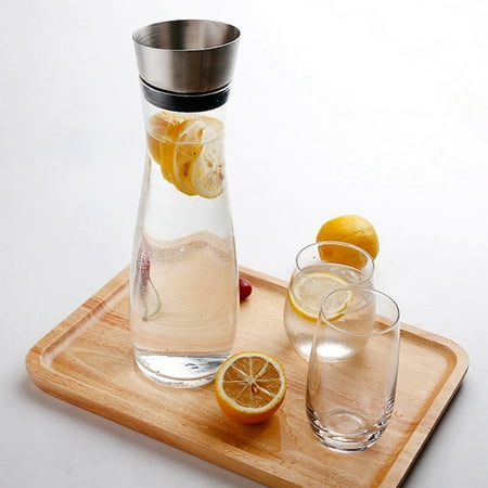 

Water Bottle Jug Acrylic 1.2L With Lid For Home