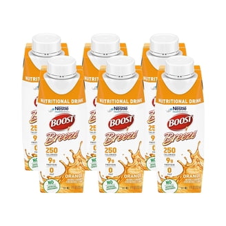 Boost Breeze Nutritional Drink, Wild Berry, Peach, Clear Liquid Protein, 8  FL OZ Each