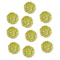 thumbnail image 1 of 10 cuentas de 20 mm con agujeros grandes, brillantes, coloridas, para joyería, fabricación de joyas, bolígrafos, llaveros, collares, redondas y brillantes., 1 of 7