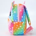 thumbnail image 5 of QEFJNO 10" Toddler Backpack Kids Rainbow Unicorn Soft Plush Bag Mini Travel Bag for Girl Boy 2-5Y, 5 of 10