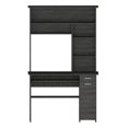 thumbnail image 2 of Rectangular computer desk with hutch / Useful for office storage, 2 of 4