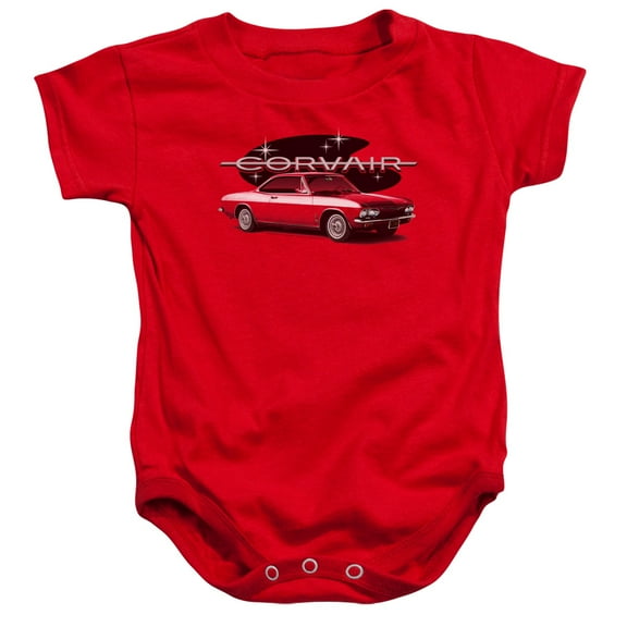 Chevrolet 65 Corvair Mona Spyda Coupe Infant Snapsuit Red
