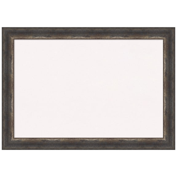 Amanti Art White Cork Board Framed Bark Rustic Char Bulletin Board 41 in. x 29 in.