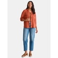thumbnail image 3 of Time and Tru Women's and Women's Plus Ribbed Shirt with Hood, Sizes XS-4X, 3 of 6