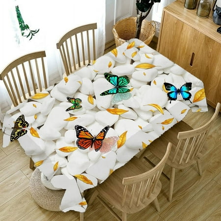 

Fashion Vintage Butterfly Printed Tablecloth Home Party Rectangle Tablecloth Wedding Fireplace Stain Resistant ration