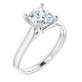 thumbnail image 2 of 2.00 Ct Solitaire Princess Cut Moissanite Engagement Rings for Ladies Solid 950 Platinum, 2 of 6