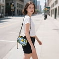 thumbnail image 5 of FORMRS Mini Crossbody Bag for Women Adjustable Shoulder Rope Travel Casual Phone Purse, Light Blue Plaid, 5 of 7