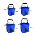 thumbnail image 6 of huanledash Fishing Bucket Box Large Capacity Collapsible Zipper Closure Mesh Cover Design Ergonomic Handle Fishing Bucket Live-Fish Storage Container Tool Fishing Supplies, 6 of 7