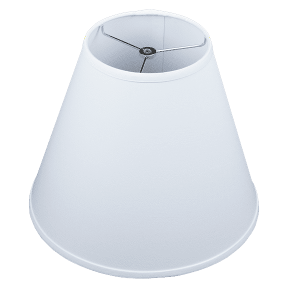 Fenchel Shades | 7" Top Diameter x 14" Bottom Diameter x 12 Slant, (Washer/Spider Attachment) Empire Lamp Shade - (Linen White)