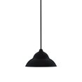 thumbnail image 1 of Paramount 1 Light Mini Pendant In Matte Black Finish With 13" Matte Black Double Bubble Metal Shade, 1 of 1