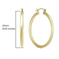 thumbnail image 4 of 14K Yellow Gold Filled Hoop Earrings, 24mm, 4 of 4