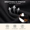 thumbnail image 7 of Men's Compression Shirt Stretch Tank Top Undershirt Abdomen Workout Vest, Black, AK5315, 7 of 7
