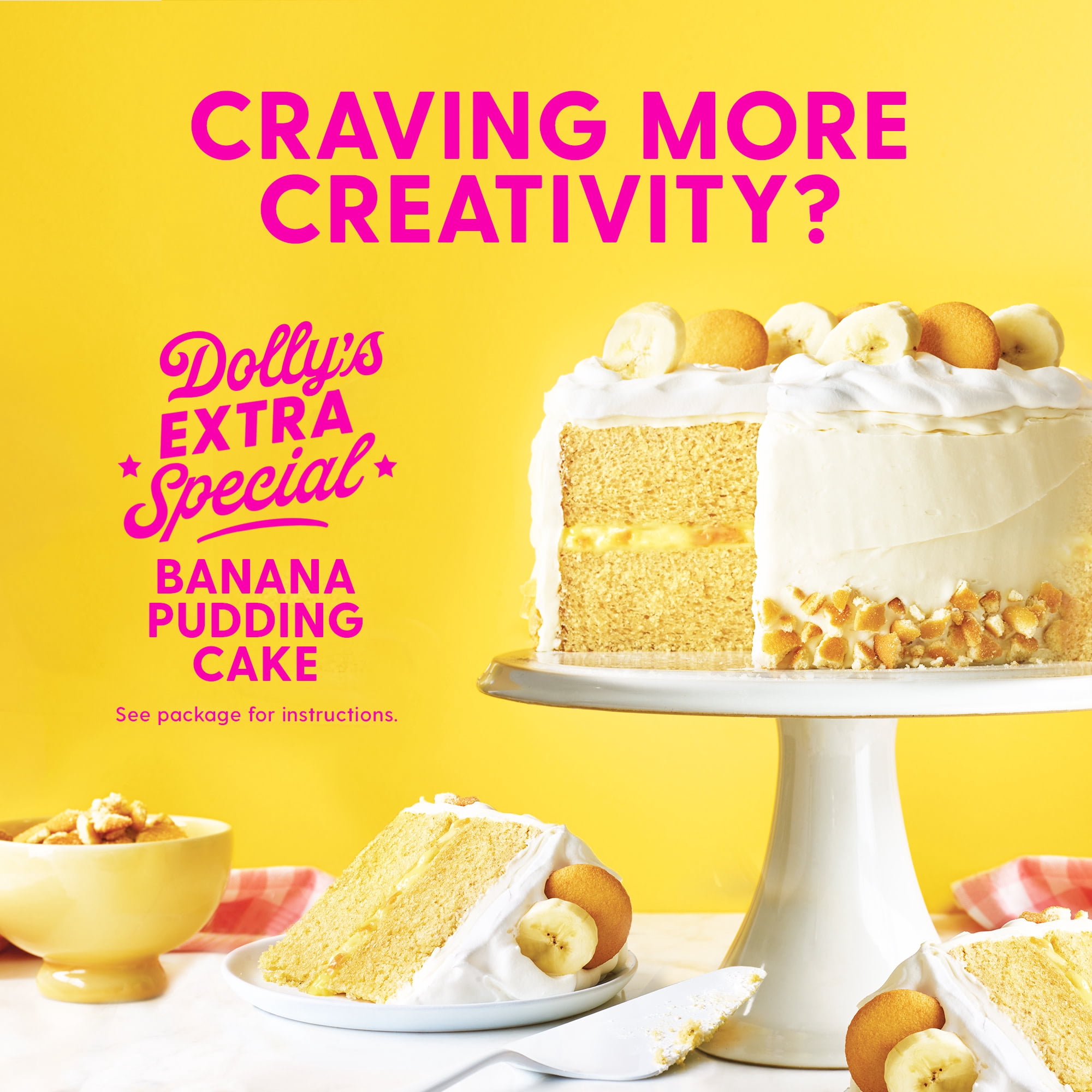 Duncan Hines Dolly Parton's Favorite Banana Flavored Cake Mix, 18 oz